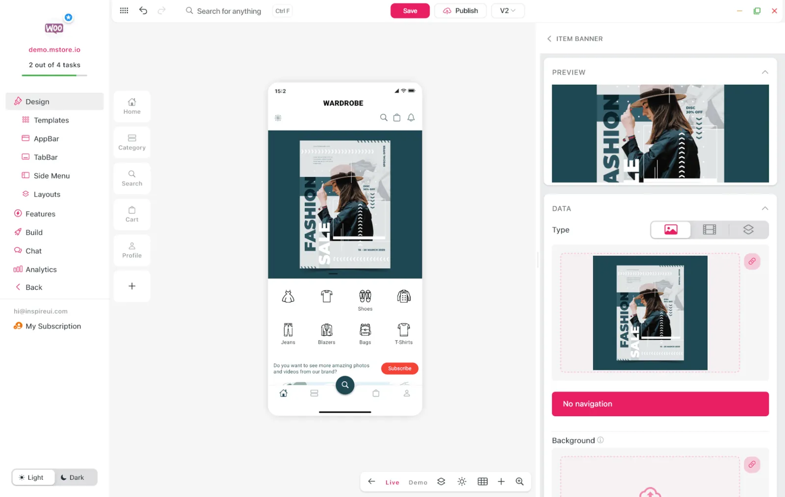 FluxBuilder real-time mobile app preview