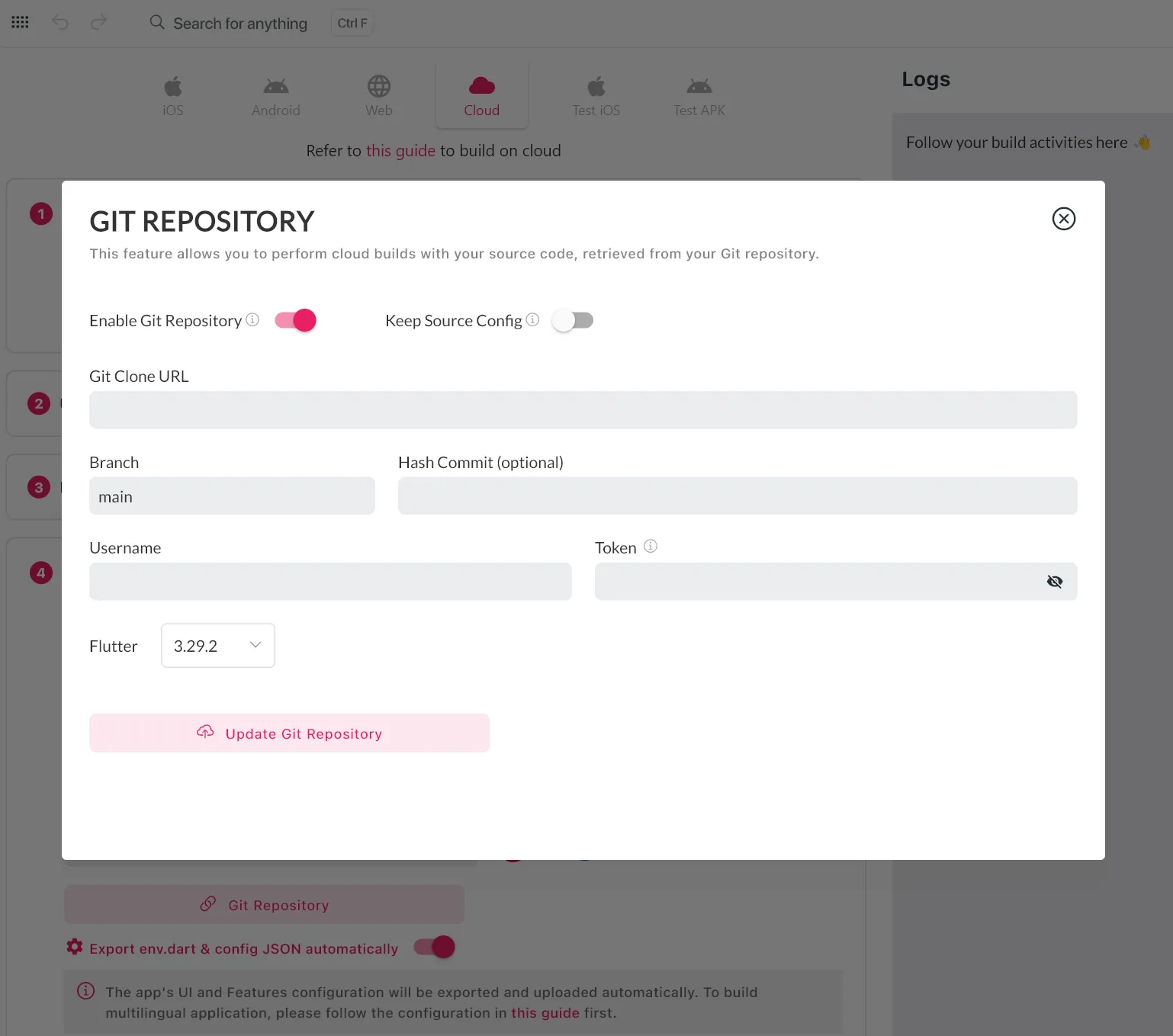 Git Repository Configuration