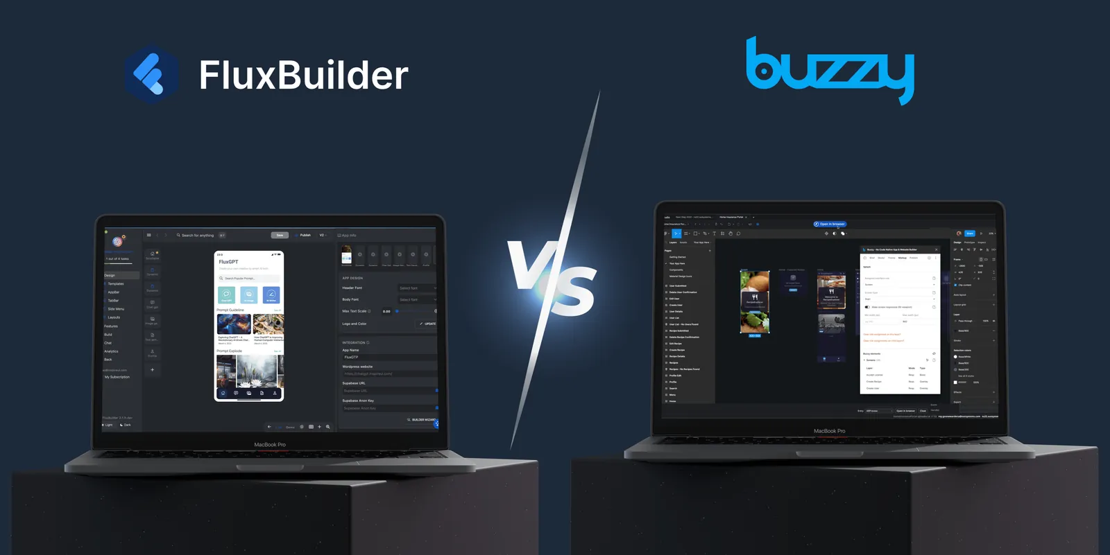 FluxBuilder vs. Buzzy