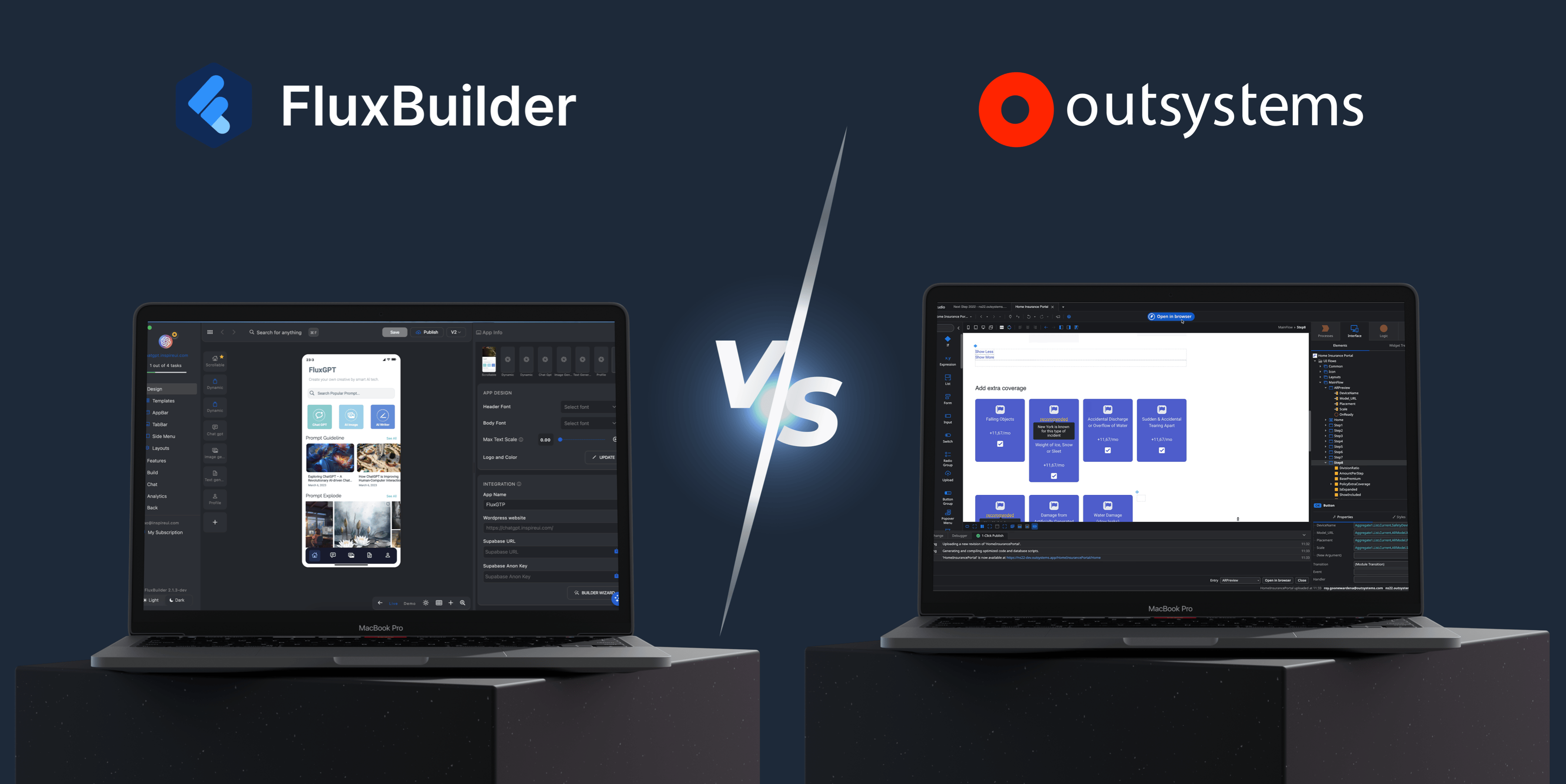 FluxBuilder vs Outsystems