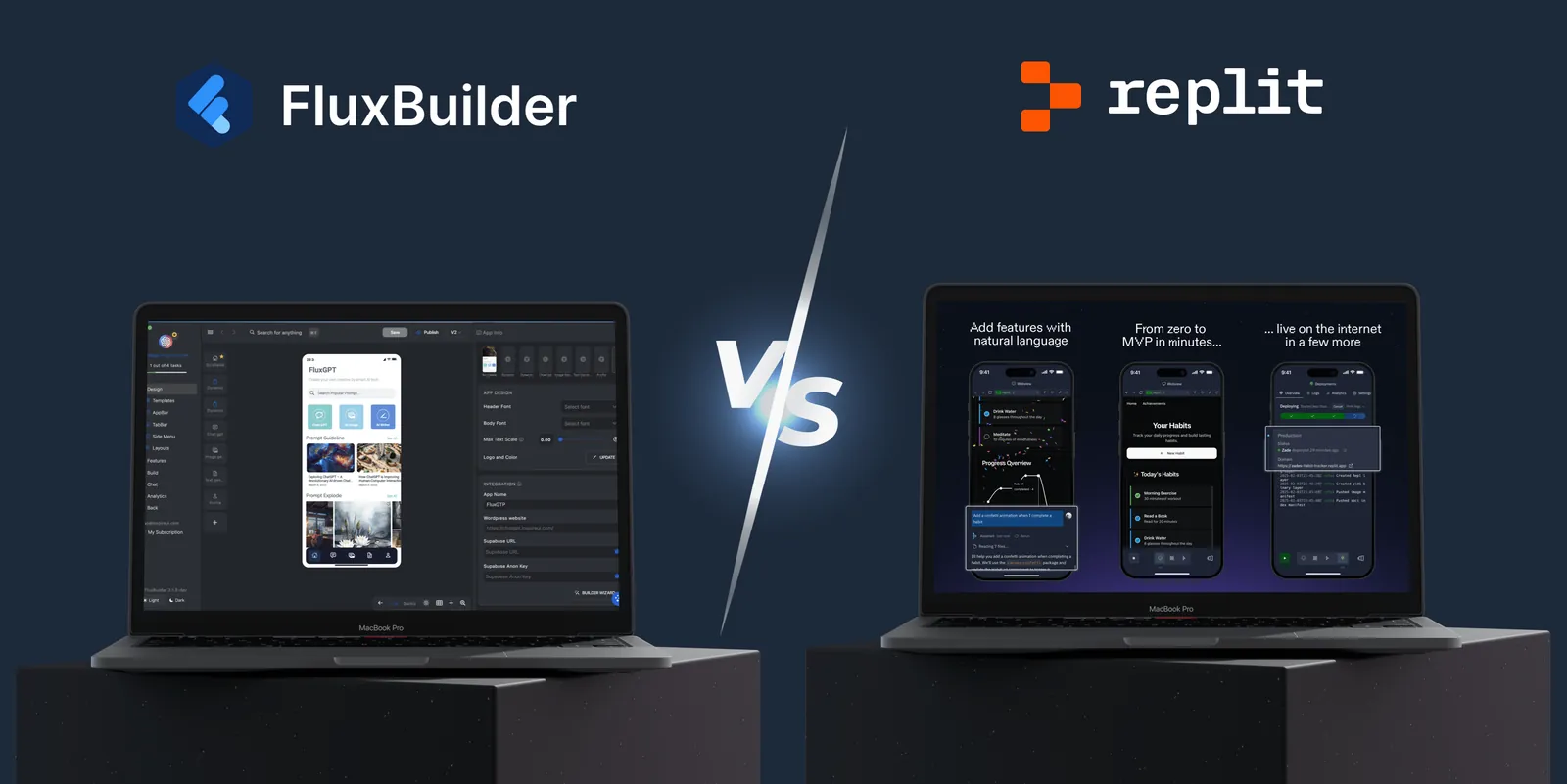 FluxBuilder vs Replit